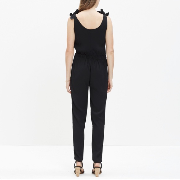 Madewell summer shoulder tie jumpsuit - Picture 2 of 6